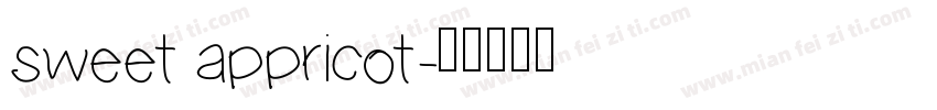 sweet appricot字体转换